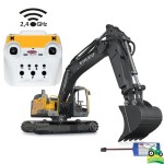 Excavator Volvo EC160E din metal 1:16 cu braț și ciocan demolator Jamara
