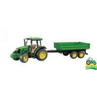 Tractor John Deere 5115M cu remorcă basculabilă