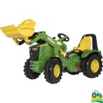 Tractor cu pedale John Deere 8400R, încărcător frontal și frână, X-Trac Tractor cu pedale John Deere 8400R, încărcător frontal și frână, X-Trac